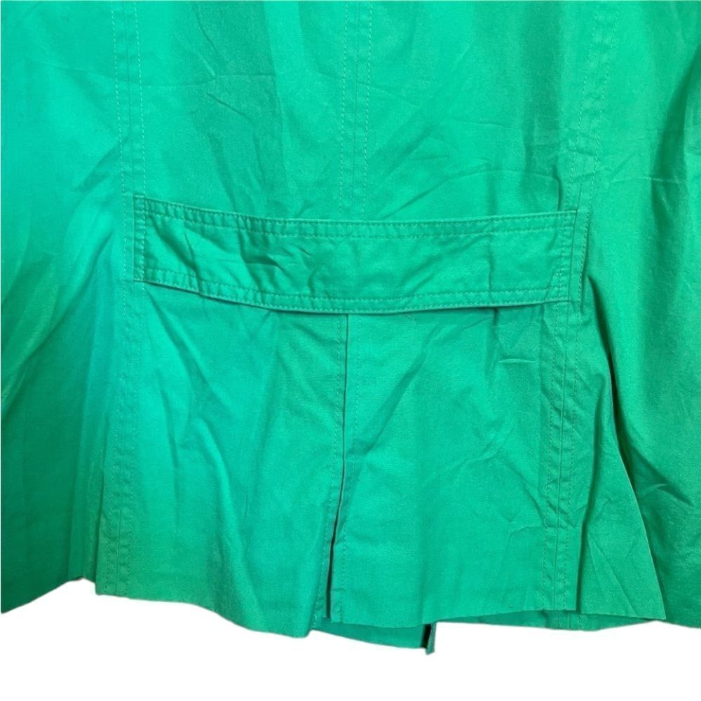 L.L.bean green double button spring coat - Picture 8 of 9
